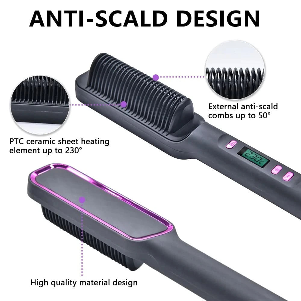 Electric Hair Straightener Brush