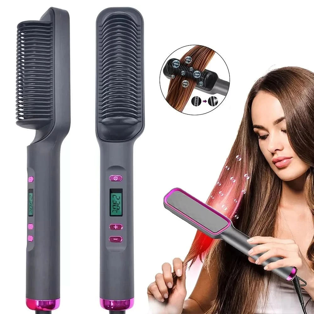 Electric Hair Straightener Brush