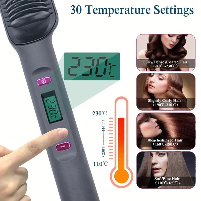 Electric Hair Straightener Brush