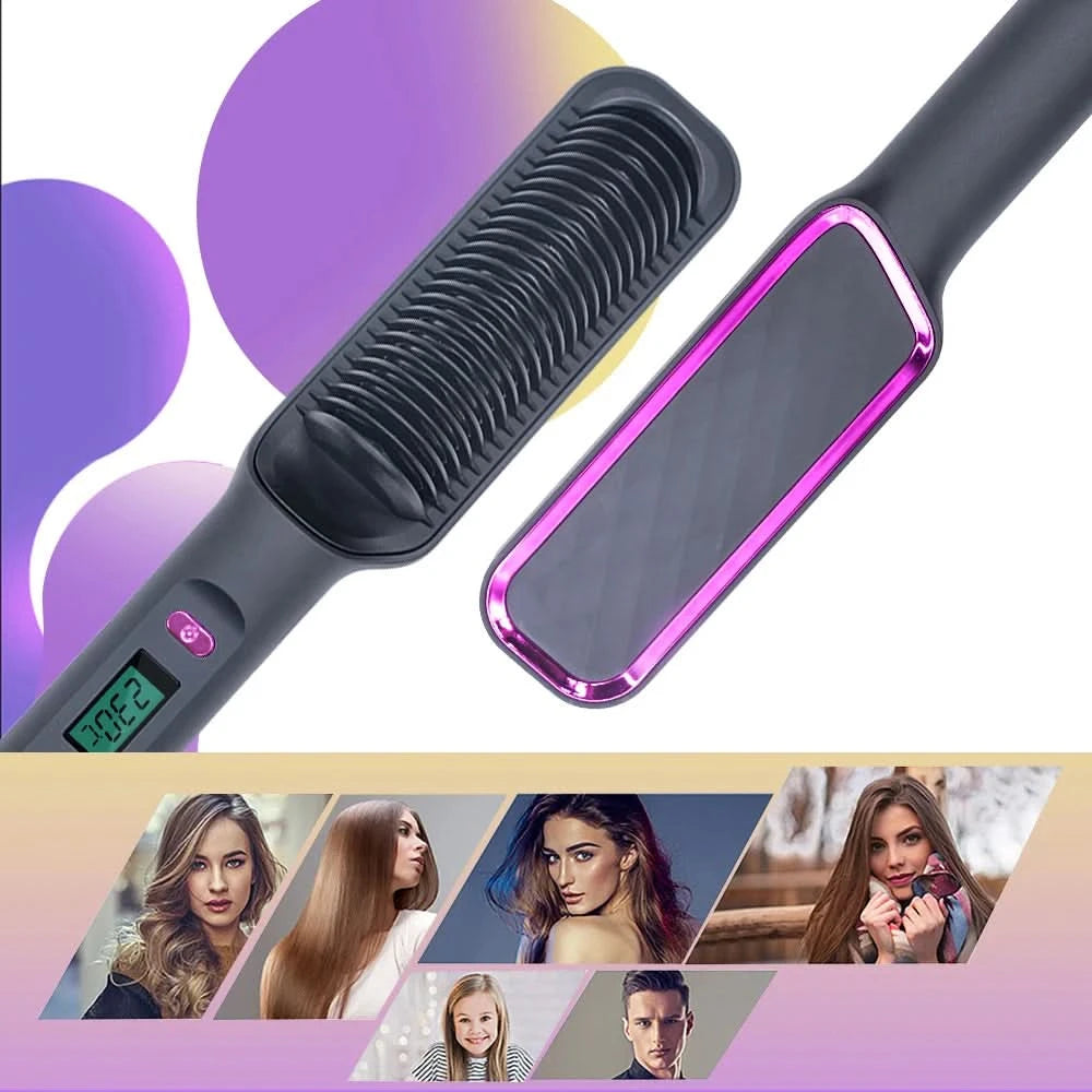 Electric Hair Straightener Brush