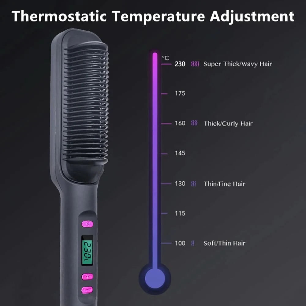 Electric Hair Straightener Brush