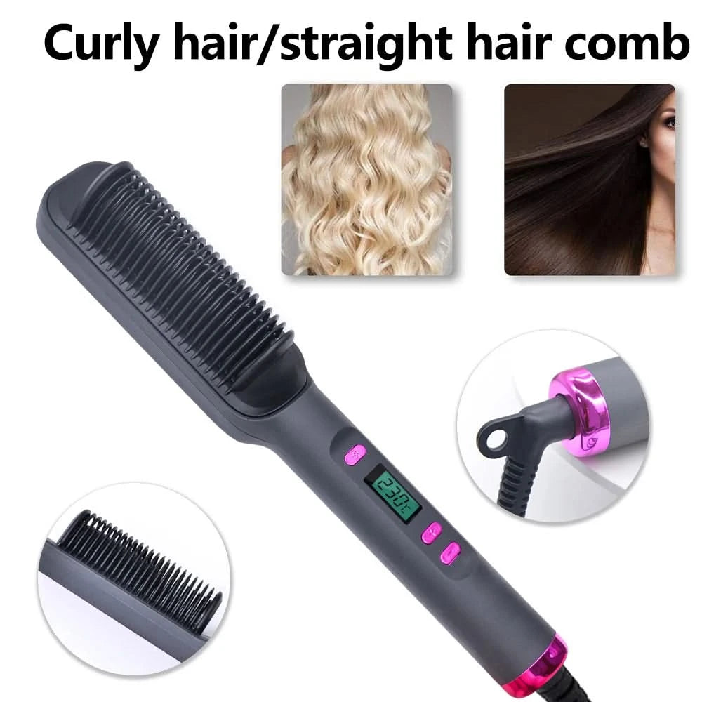 Electric Hair Straightener Brush